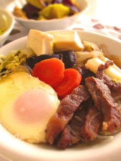 鍋の残り野菜で♪フライパンですき焼き風煮-レシピのメイン写真