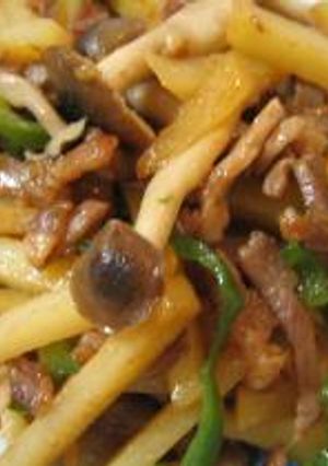 じゃがいもと豚肉のオイスターソース炒め-レシピのメイン写真