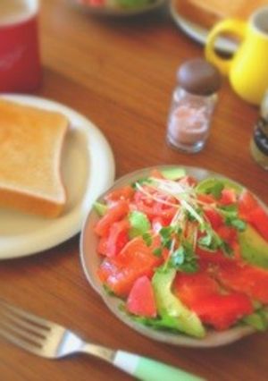 豆腐とアボカドサラダ-レシピのメイン写真