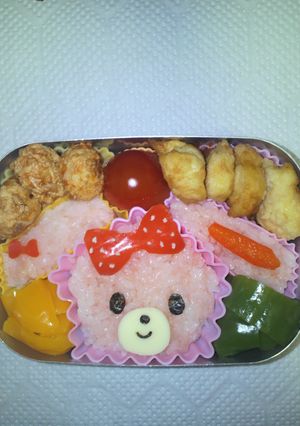 カップで簡単キャラ弁☆ぼんぼんりぼん-レシピのメイン写真