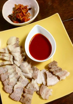 ★蒸し豚★〜韓国の唐辛子酢味噌で〜-レシピのメイン写真
