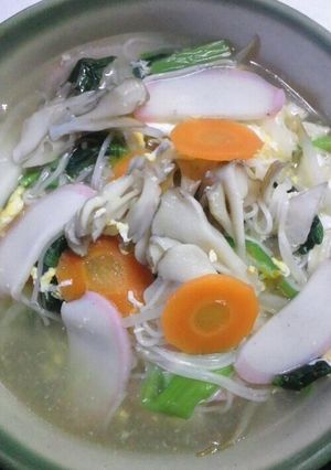 １つの鍋で出来る温かいそうめん-レシピのメイン写真