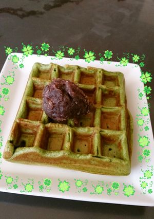 簡単☆抹茶✲ワッフル♪-レシピのメイン写真