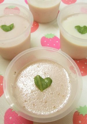 いちごみるく寒天-レシピのメイン写真