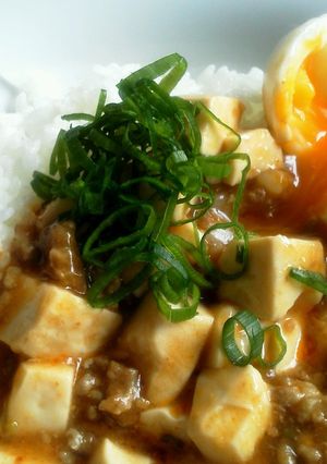 麻婆豆腐の素で作る、本格麻婆丼-レシピのメイン写真