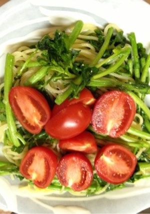 簡単！クレソンとトマトのパスタ-レシピのメイン写真