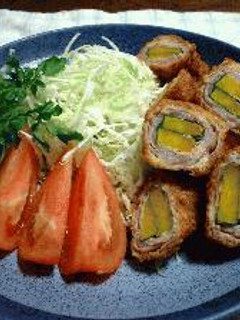 かぼちゃの豚肉巻き揚げ-レシピのメイン写真