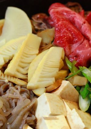 たけのこたっぷりすき焼き-レシピのメイン写真