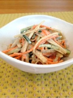 千切り野菜の胡麻マヨサラダ-レシピのメイン写真