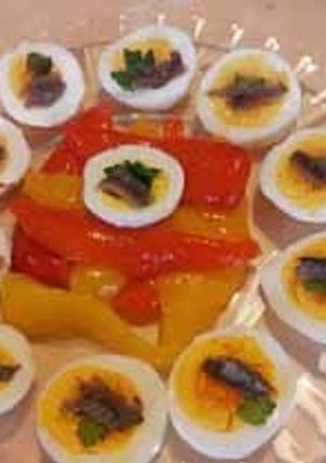 ゆでたまごのアンチョビのせ-レシピのメイン写真