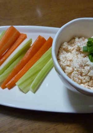 明太クリームチーズ＆野菜スティック-レシピのメイン写真