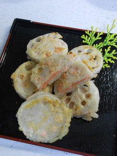 明太子のれんこんサンド-レシピのメイン写真