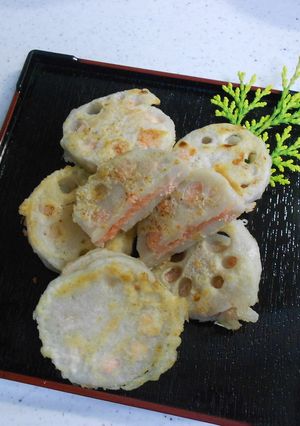 明太子のれんこんサンド-レシピのメイン写真