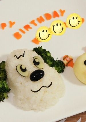ワンワン うーたん １歳 誕生日プレート-レシピのメイン写真