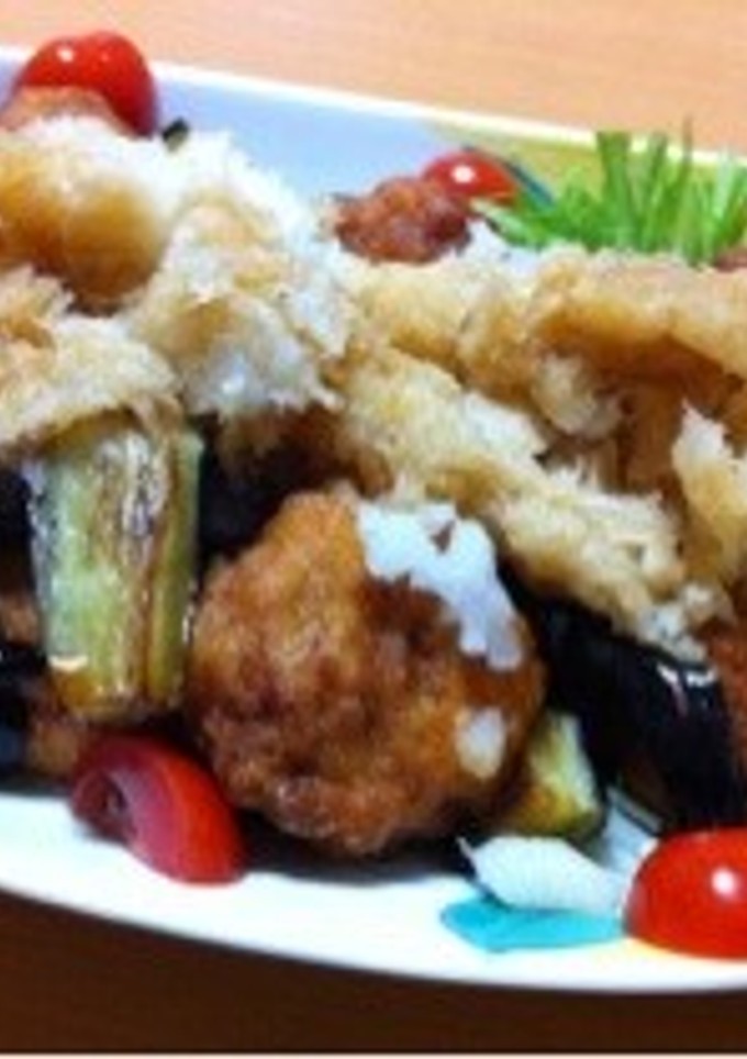 さっぱり！茄子と唐揚げのみぞれポン酢-レシピのメイン写真