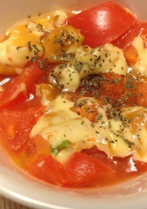 スモークチーズ＆トマトの簡単フォンデュ風-レシピのメイン写真