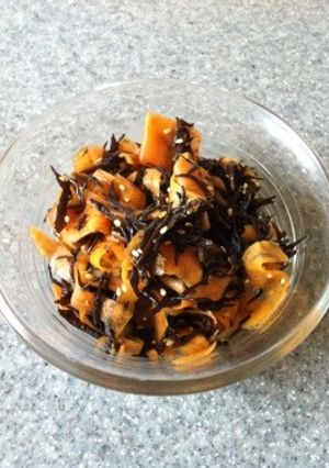 レンジで簡単♪人参とひじきの金平-レシピのメイン写真