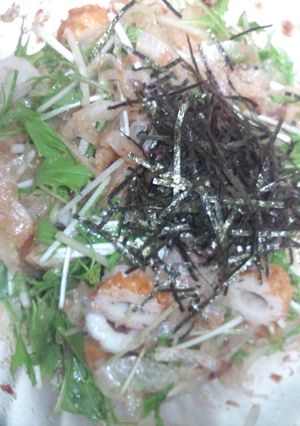 新玉ねぎと水菜のサラダ-レシピのメイン写真