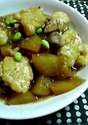 圧力鍋で大根と鶏肉の煮物ｉｎすいとん☆-レシピのメイン写真