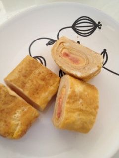 お弁当に!たらこチーズの卵焼き-レシピのメイン写真