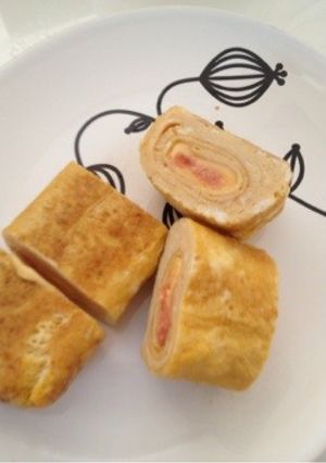 お弁当に！たらこチーズの卵焼き-レシピのメイン写真