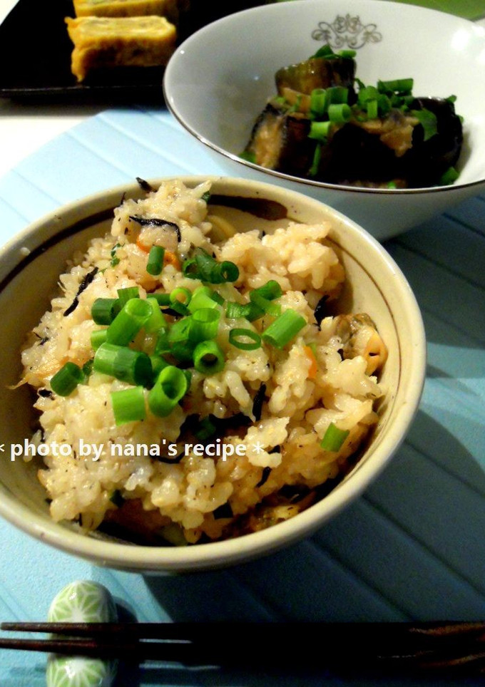 冷凍あさりのむき身とひじきの炊き込みご飯-レシピのメイン写真