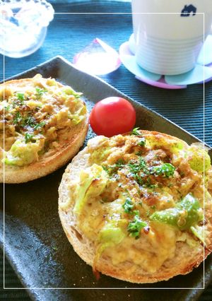ピーマンの白い部分×ツナのカレートースト-レシピのメイン写真