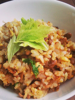 セロリで爽やか*納豆チャーハン-レシピのメイン写真