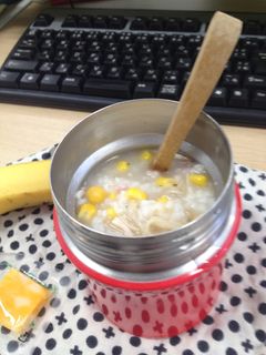 スープジャーdeアツアツお粥-レシピのメイン写真