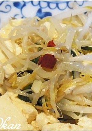 豆腐とモヤシ、ニラの炒め物-レシピのメイン写真
