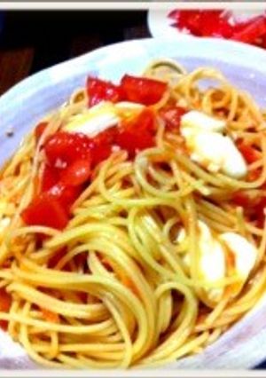 トマトとモッツァレラチーズのパスタ-レシピのメイン写真