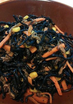 ひじきとツナのカレー風味炒め-レシピのメイン写真