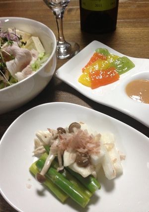 山芋とアスパラのおひたし-レシピのメイン写真