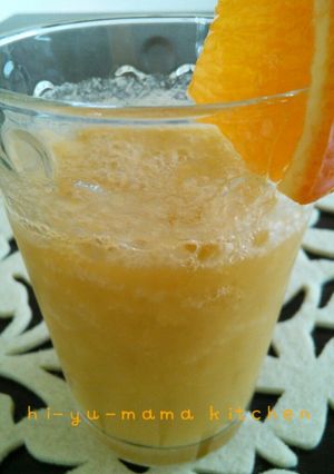 朝食♪ぶどう＊オレンジのジュース-レシピのメイン写真
