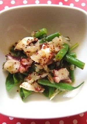 タコとインゲンのレモンマリネ-レシピのメイン写真
