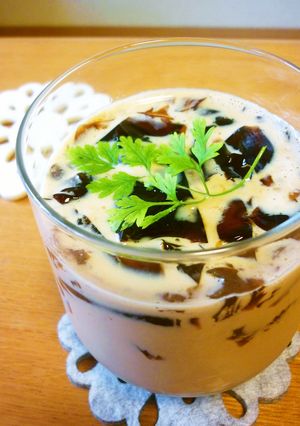 ＊アイスカフェオレinコーヒーゼリー＊-レシピのメイン写真
