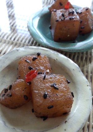 ヘルシーな◆生芋こんにゃく甘辛煮◆-レシピのメイン写真