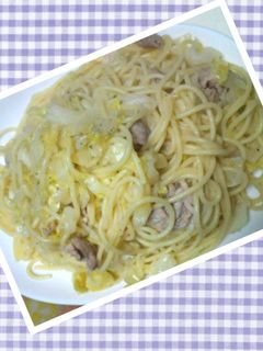 からくない!キャベツと豚肉ペペロンチーノ-レシピのメイン写真