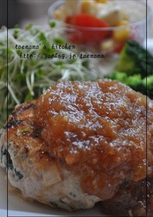 ほうれん草入り　ポークハンバーグ-レシピのメイン写真