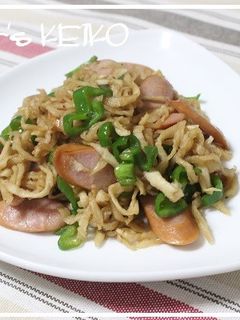 切り干し大根の焼きそば風炒め物-レシピのメイン写真