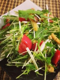 水菜のペッパーサラダ-レシピのメイン写真