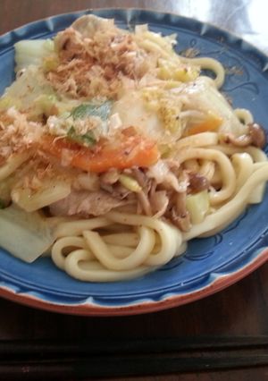 鶏がらジューシー焼きうどん-レシピのメイン写真
