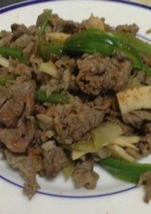 牛肉とピーマン＆メンマ＆ザーサイの炒め物-レシピのメイン写真