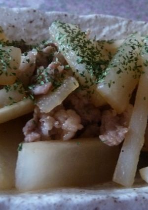 大根と豚こま切れの炒め物-レシピのメイン写真