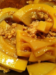 タケノコとそぼろの簡単煮物-レシピのメイン写真