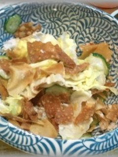 焼売の皮を使った ”パリパリサラダ”-レシピのメイン写真