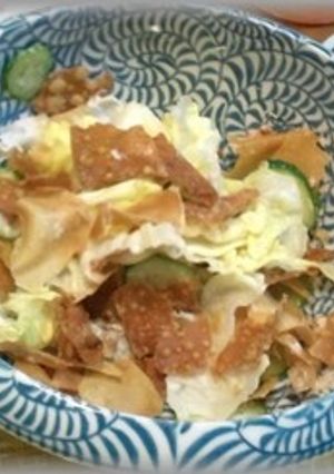 焼売の皮を使った ”パリパリサラダ”-レシピのメイン写真