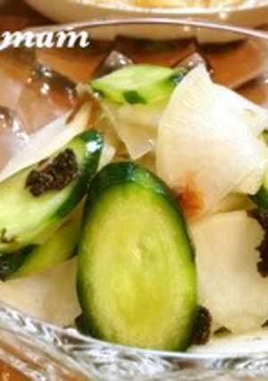 簡単★大根ときゅうりの浅漬け★梅風味-レシピのメイン写真