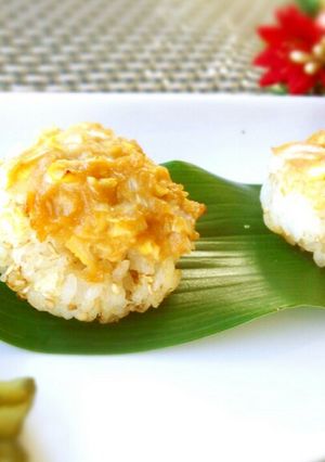 受験生の夜食♪にんにく焼きおにぎり-レシピのメイン写真