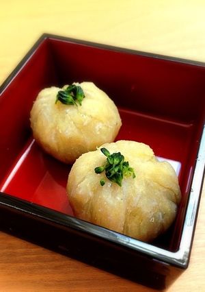 初節句♪手づかみ離乳食☆さつまいも茶巾-レシピのメイン写真